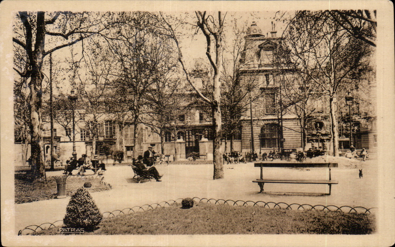 CPA Paris Ecole Massillon Ancien hotel Quai des Celestins vu du square Henri Galli