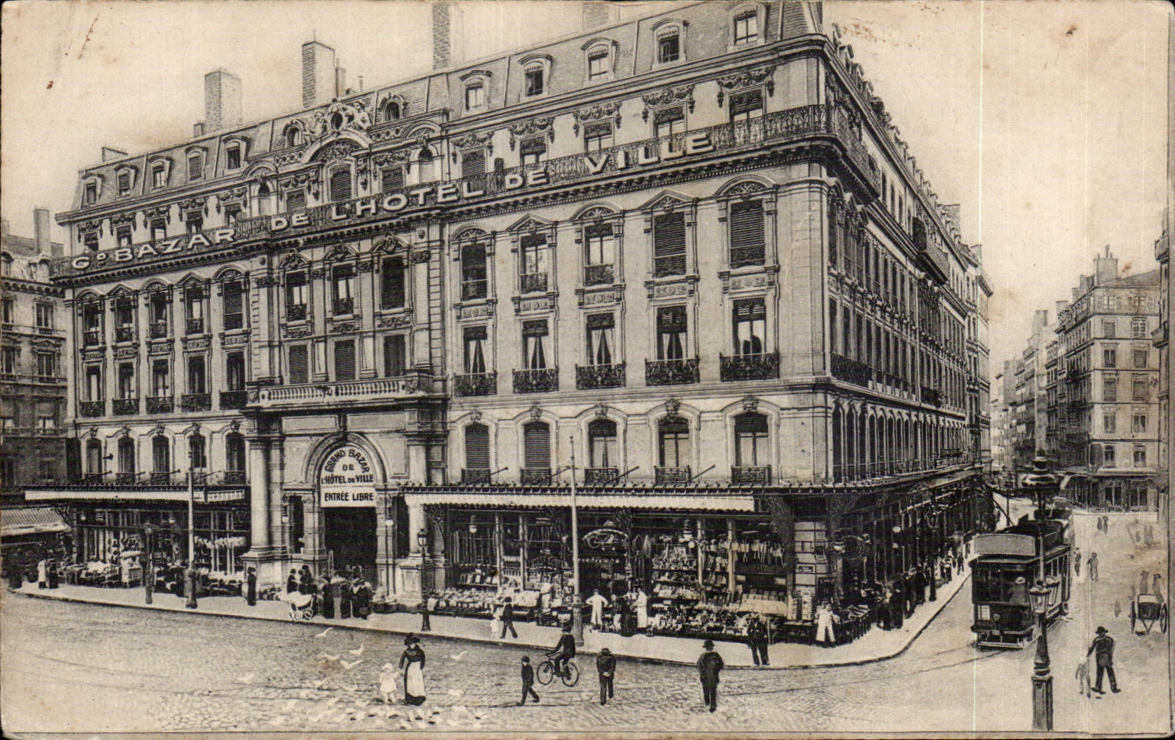 CPA Paris Grand bazar de l hotel de ville