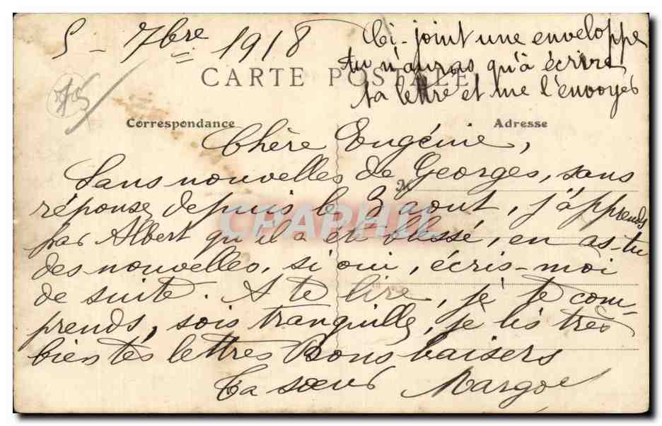 CPA Paris Grand bazar de l hotel de ville — Rückseite
