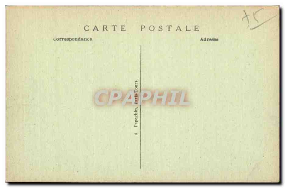 CPA Paris La rue de Rivoli et la Tour Saint Jacques — Verso