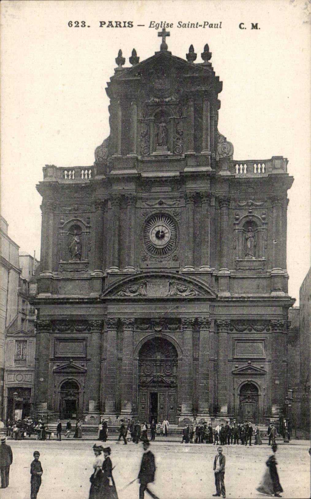 CPA Paris Eglise Saint Paul