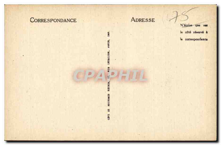 CPA Paris Porte d entree de l hotel de Chalons et du Luxembourg  — Rückseite