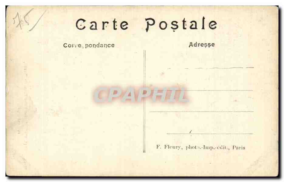 CPA Paris Eglise Notre Dame du travail Rue Vercingetorix — Rückseite