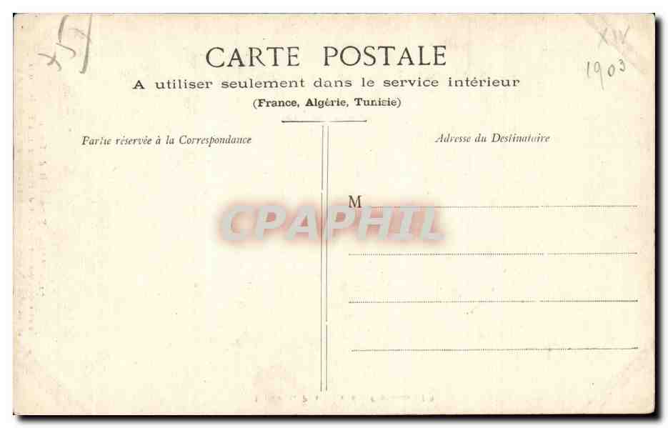 CPA Paris Eglise Notre Dame du travail Rue Vercingetorix — Rückseite