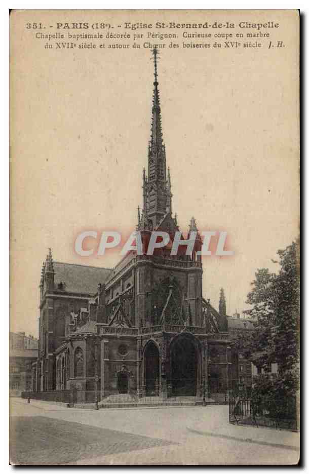CPA Paris Eglise St Bernard de la chapelle