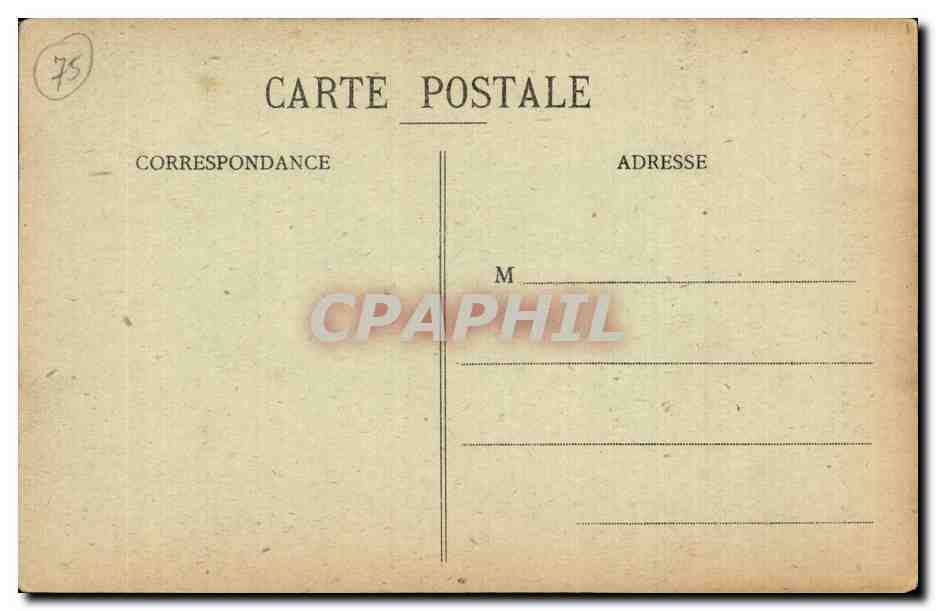 CPA Paris Eglise St Bernard de la chapelle — Rückseite