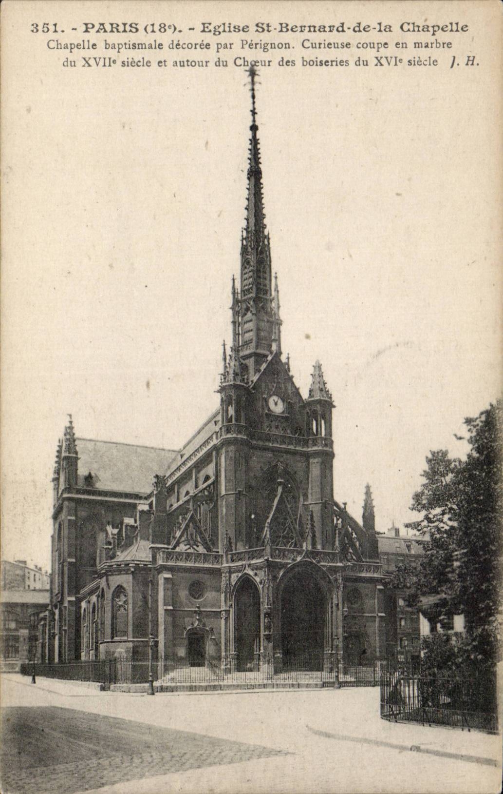 CPA Paris Eglise St Bernard de la chapelle