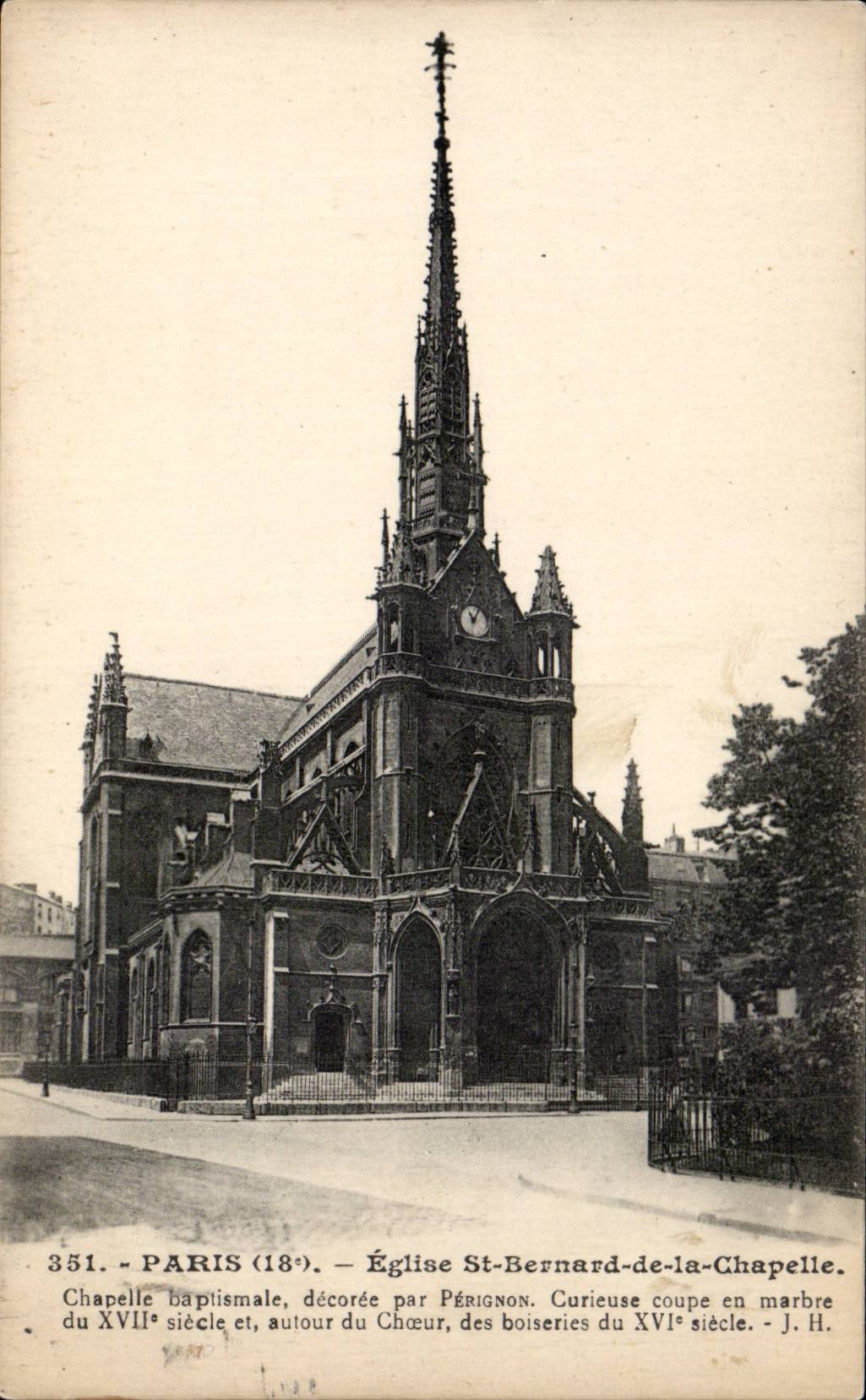 CPA Paris Eglise St Bernard de la chapelle