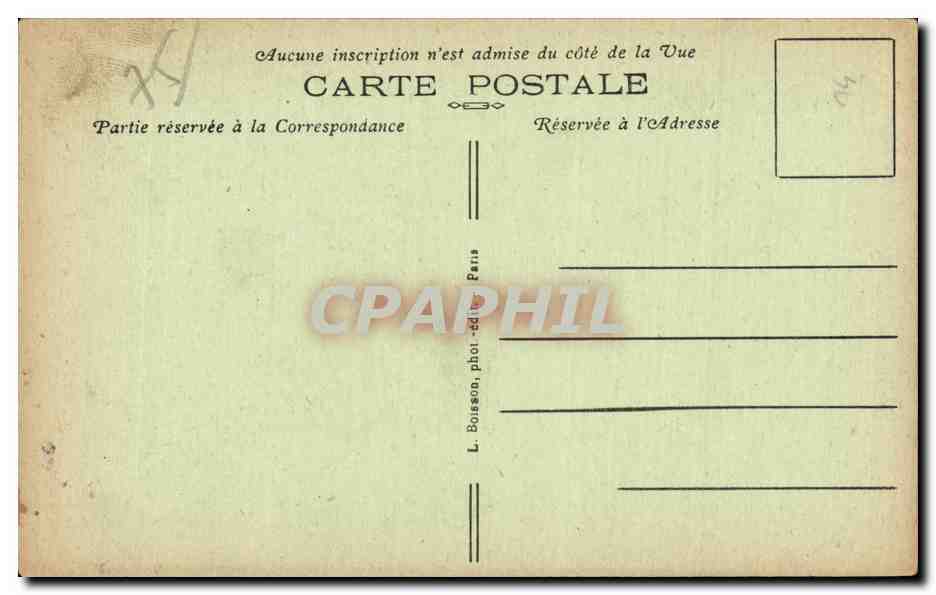 CPA Paris Eglise St Bernard de la chapelle — Rückseite