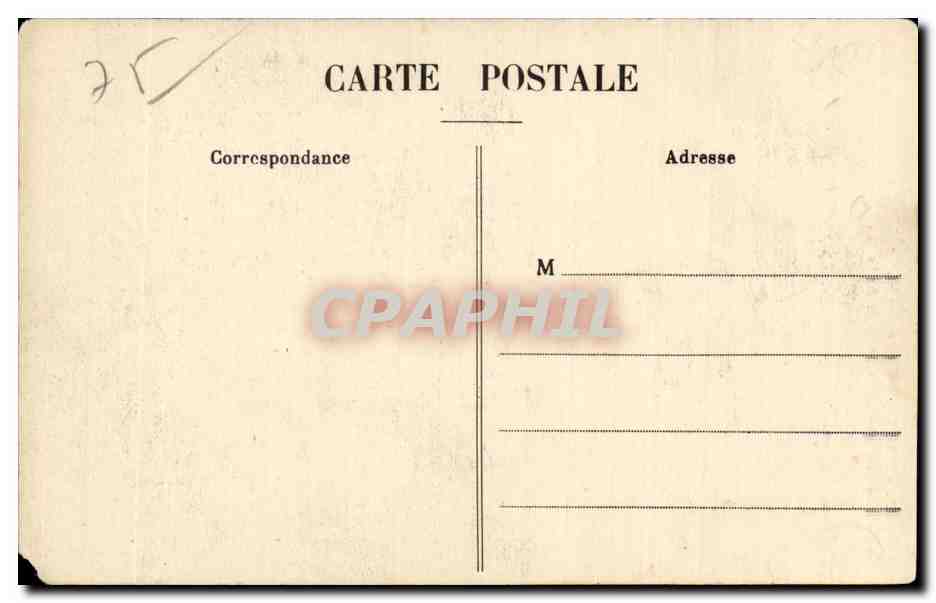 CPA Paris Ancienne folie Gobelin appelee par erreur chateau de la reine blanche  — Rückseite