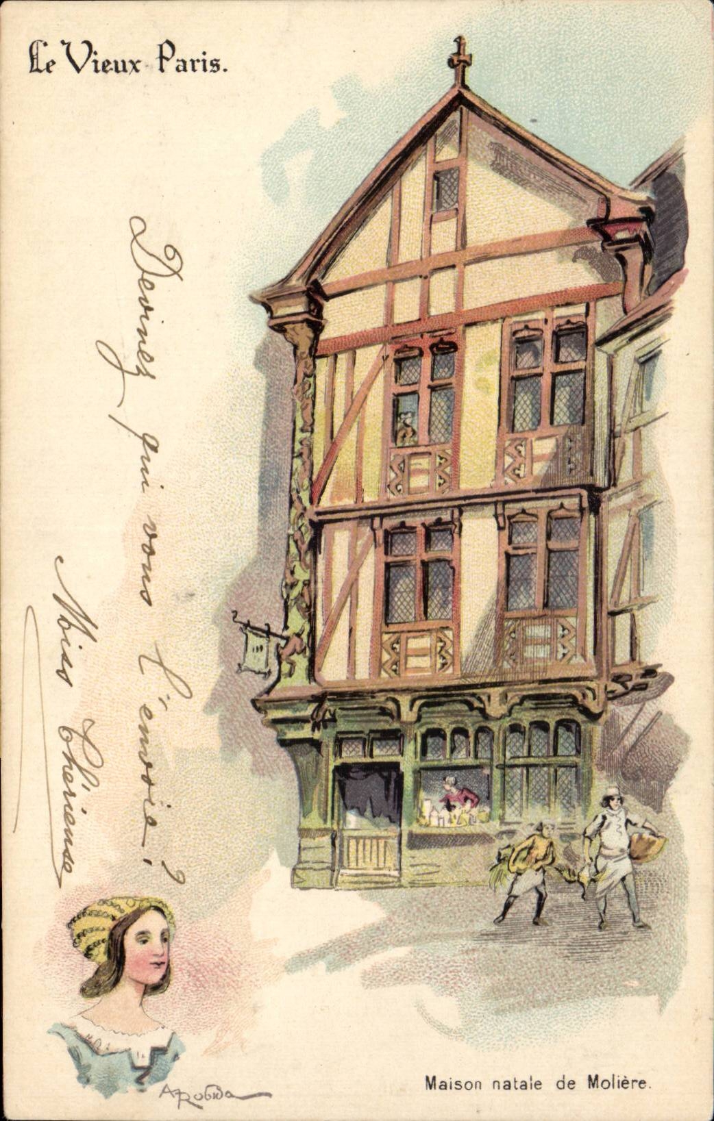 CPA Paris Le vieux Paris Maison natale de Moliere
