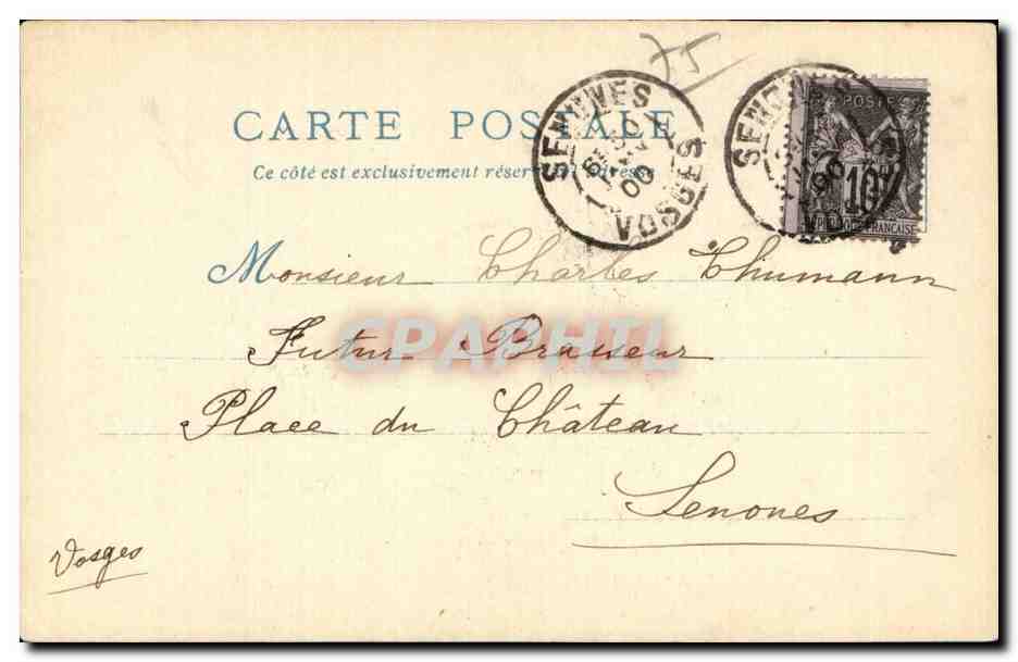 CPA Paris Le vieux Paris Maison natale de Moliere — Rückseite