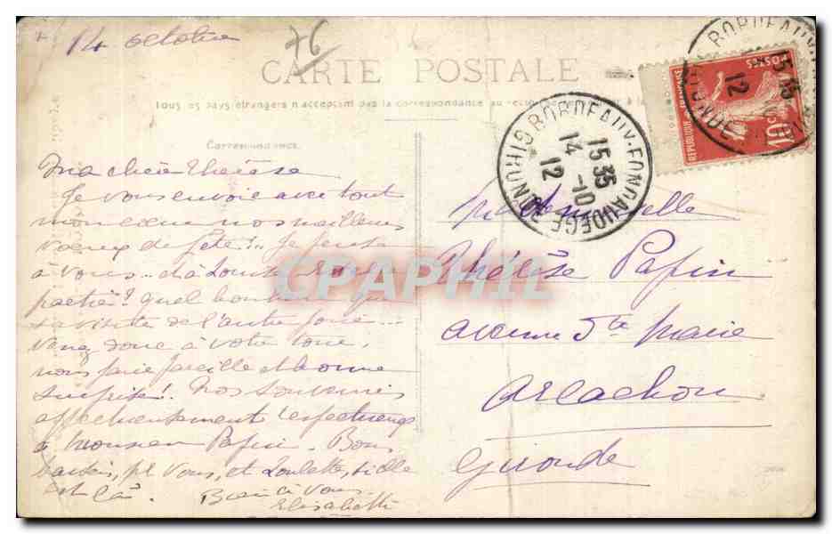 CPA Graville Sainte Honorine Le tombeau de Ste Honorine dans l abbaye  — Rückseite