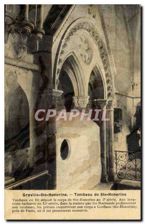 CPA Graville Sainte Honorine Le tombeau de Ste Honorine