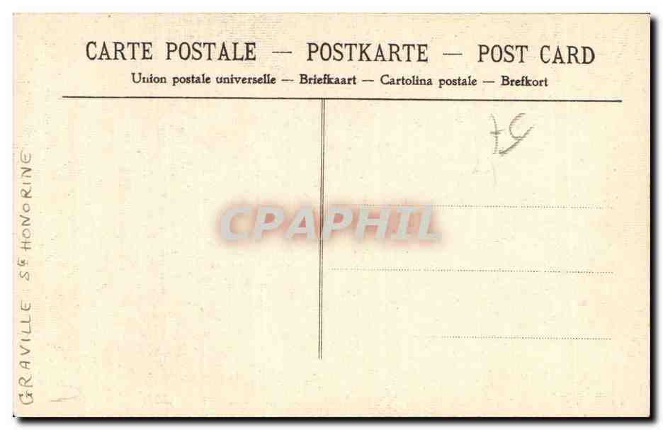CPA Graville Sainte Honorine Le tombeau de Ste Honorine — Rückseite