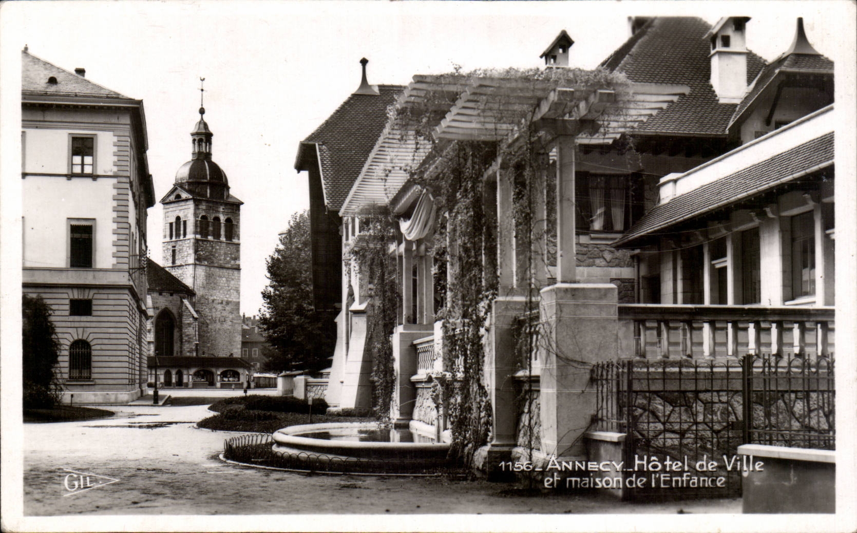 CPSM Annecy Hotel de ville et maison de l enfance