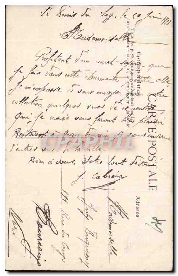 CPA Algerie Saint Denis du Sig Le pont Cheval Horse — Rückseite