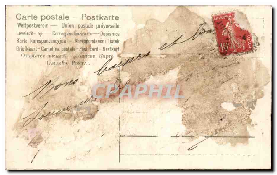 CPA Fantaisie Poussins oeuf Paques Easter — Rückseite