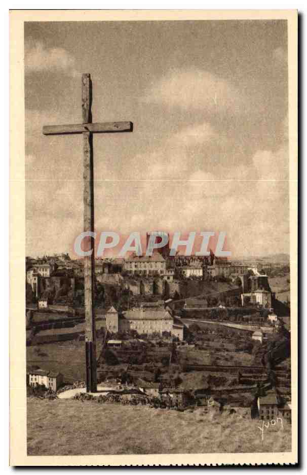 Saint Flour - La Cathedrale et ses Remparts - CPA 