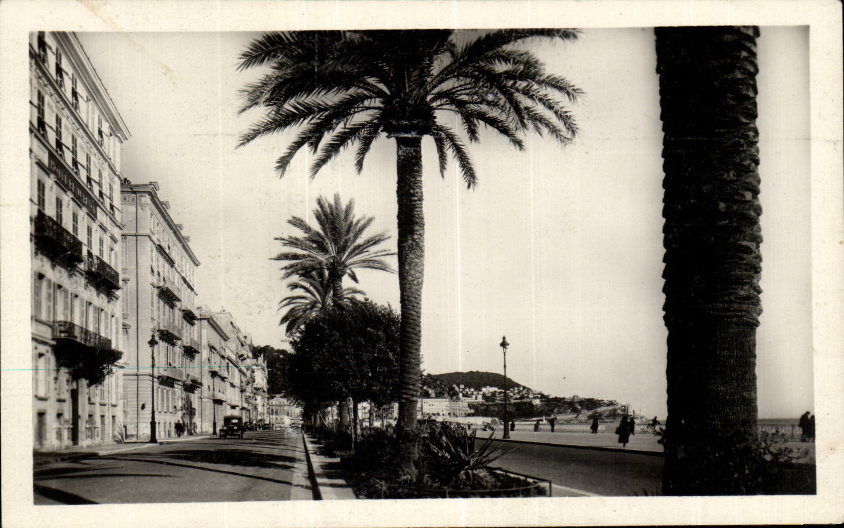 Nice - Le Quai des Etats Unis et le Mont Boron - CPA 