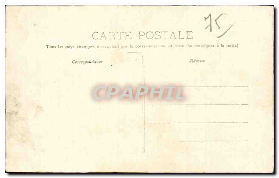 Paris - 2 - Groupe d Etudes Sociales - Vue de la Scene - CPA  — Rückseite