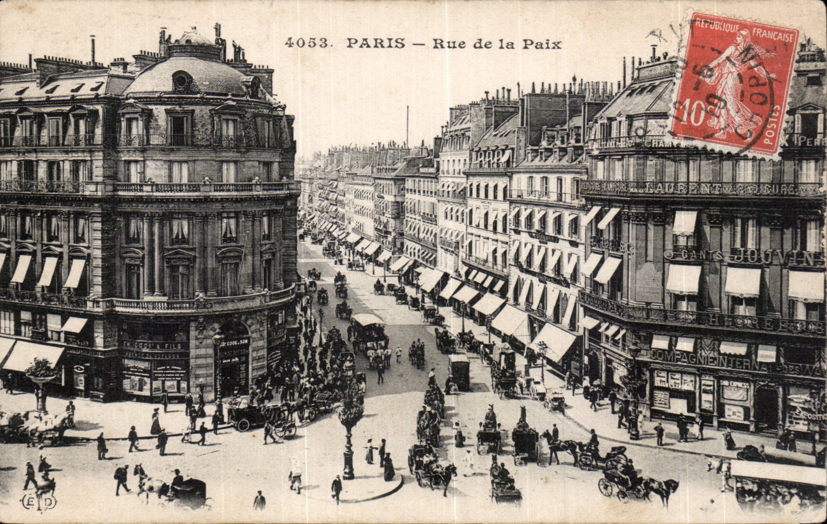 Paris - 2 - Rue de la Paix - CPA 