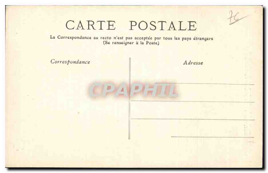 Tancarville - Le Chateau - Ruines de la Chapelle - CPA  — Rückseite
