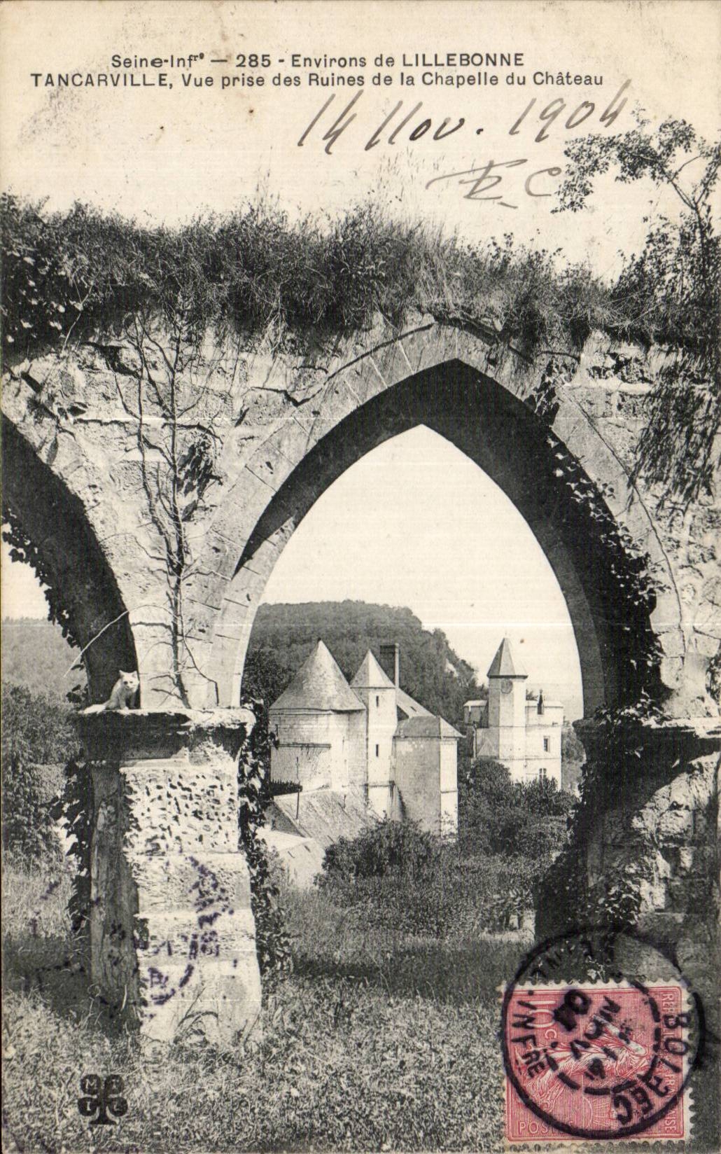 Tancarville - Le Chateau - Ruines de la Chapelle - CPA 