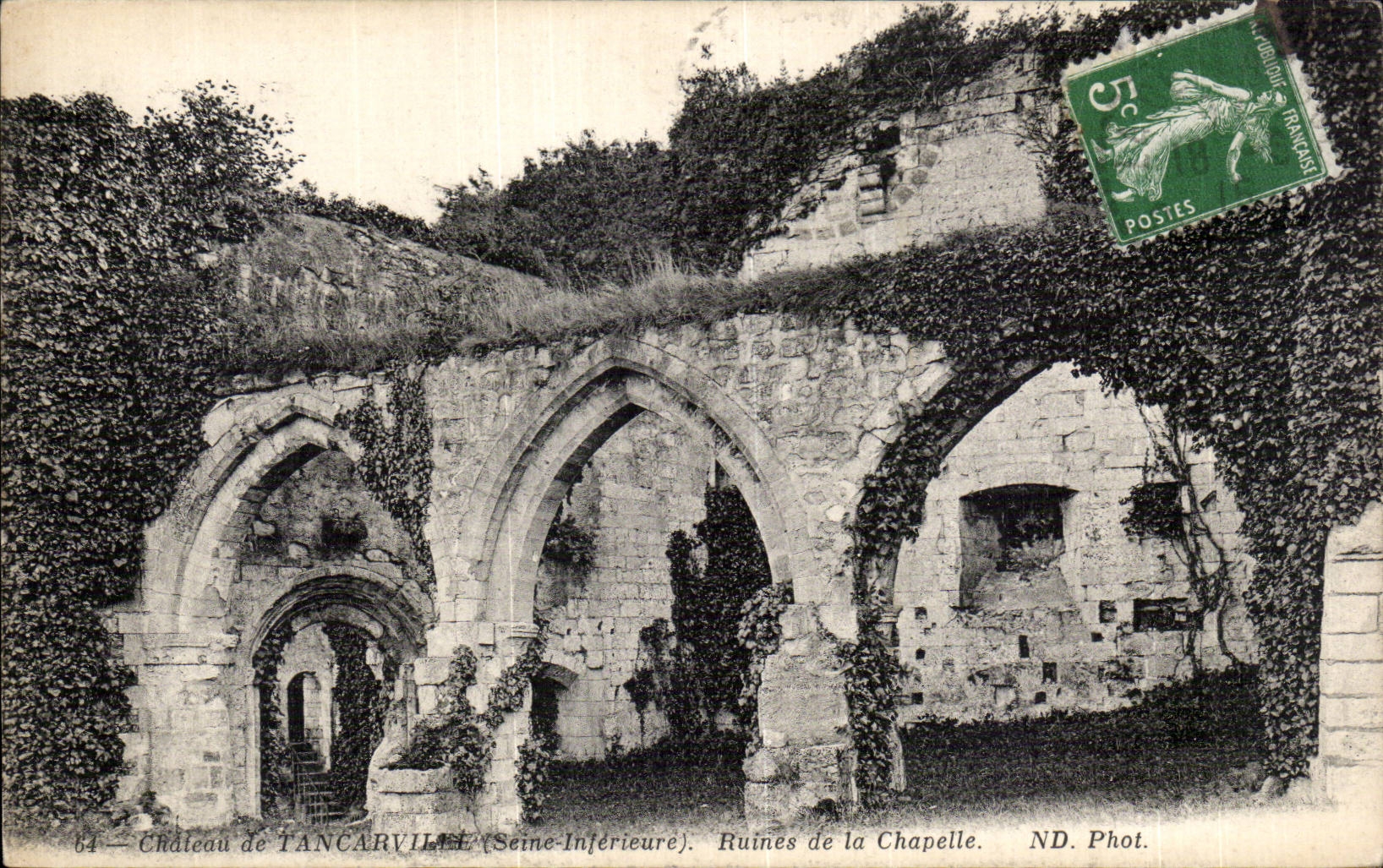 Tancarville - Le Chateau - Ruines de la Chapelle - CPA 