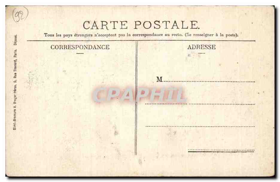 Nanterre - Maison Departementale - Cour d Honneur - CPA  — Rückseite