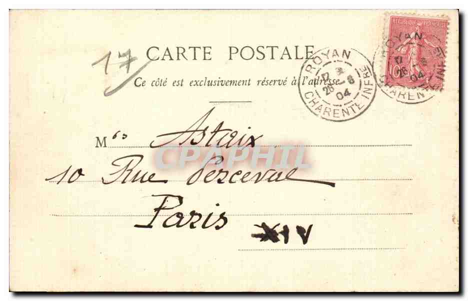 Royan - La Plage - CPA  — Back