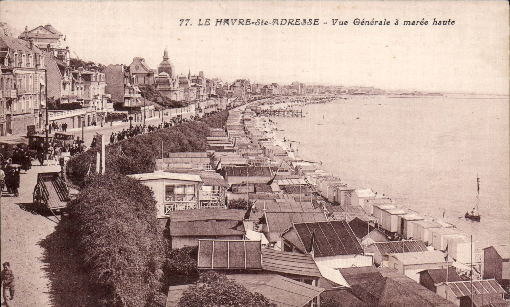 Le Havre - Ste Adresse - Vue Generale a maree haute - CPA 