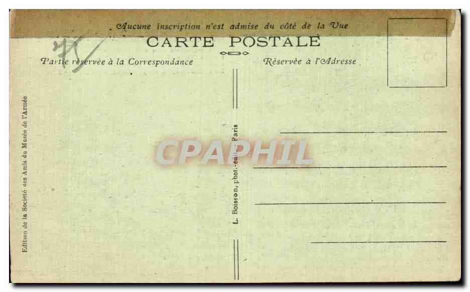 Paris - 7 - Hotel des Invalides - Musee de l Armee Automobile - Un des Taxis de la Marne - CPA  — Rückseite