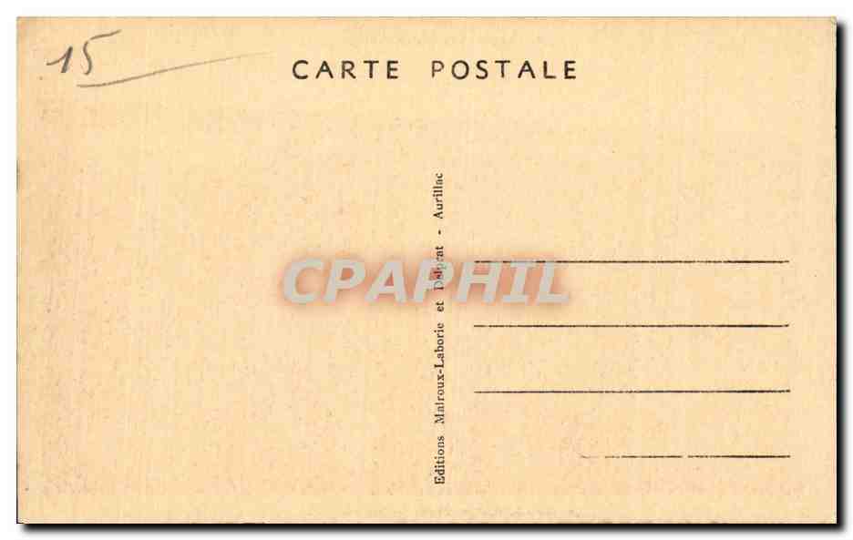 CPA Cantal le Lioran en hiver Sortie du tunnel Ski — Verso