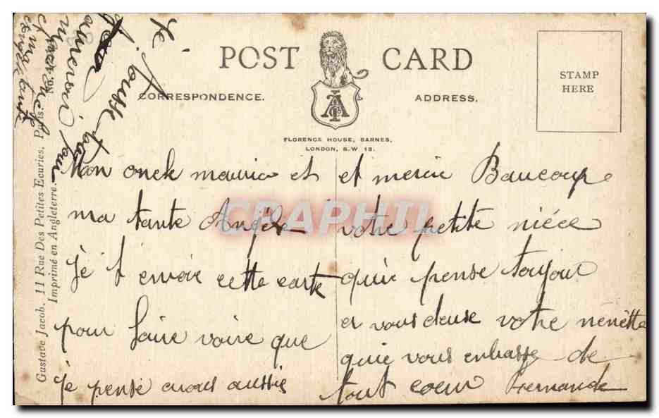 Fetes - Voeux - Holiday - Paques - Easter - Ostern - darling girl with picnic basket - CPA  — Rückseite