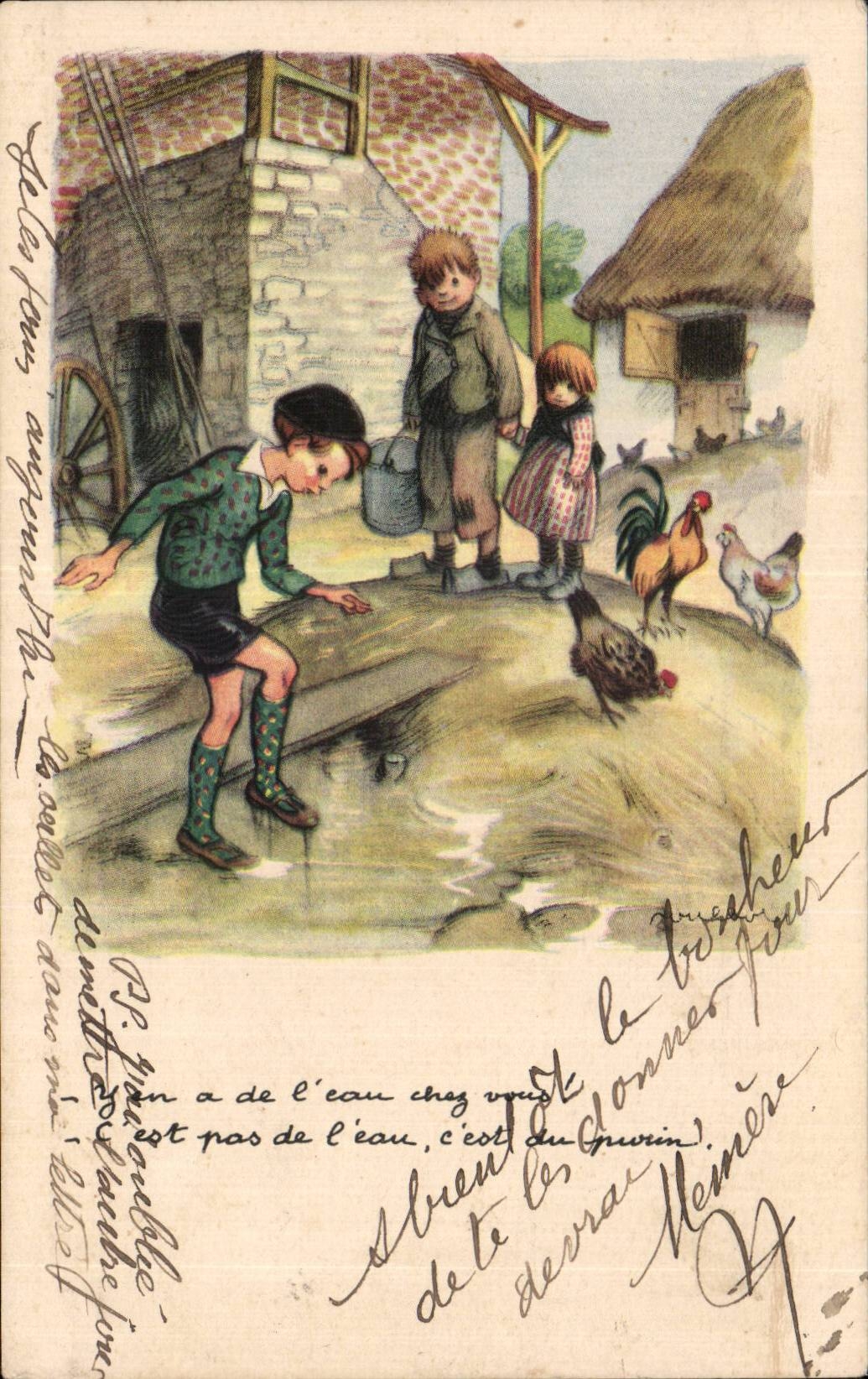 CPA Fantaisie Enfants illustrateur