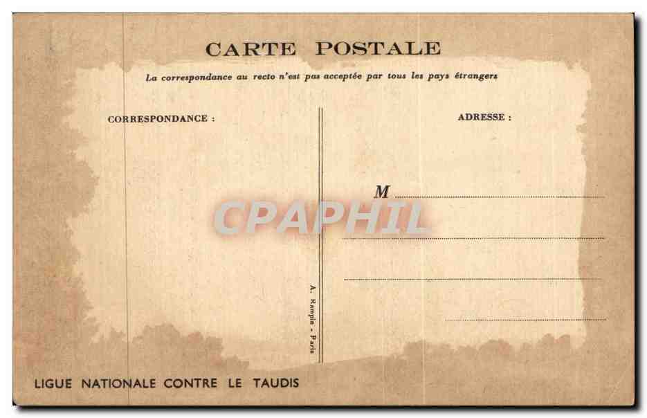 CPA Fantaisie Enfants Le medecin a dit qu il etait fichu Poulbot Illustrateur — Verso