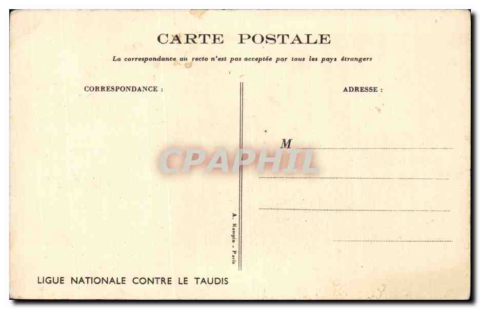 CPA Fantaisie Enfants Illustrateur Poulbot Petit train — Verso