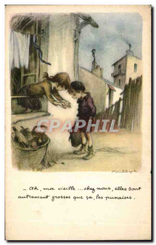 CPA Fantaisie Enfants Illustrateur Poulbot Enfants