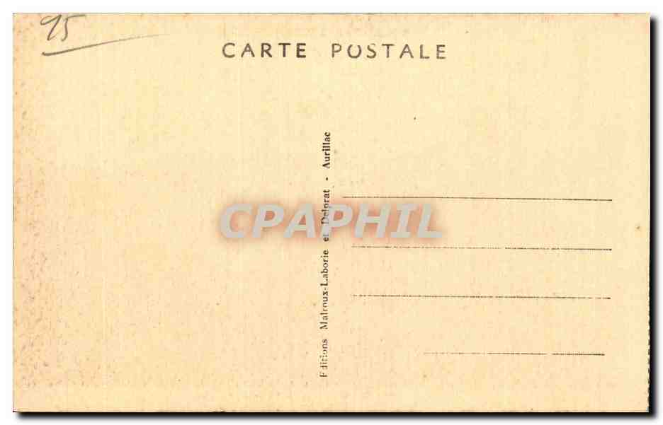 Cantal - Sur la Route de Plomb - Le Buron de Remberter - CPA — Rückseite