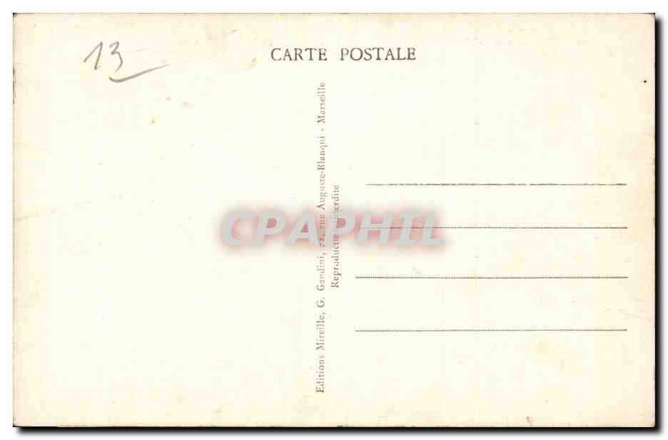 Marseille - Le Quai des Belges et la Cannebiere - CPA — Verso