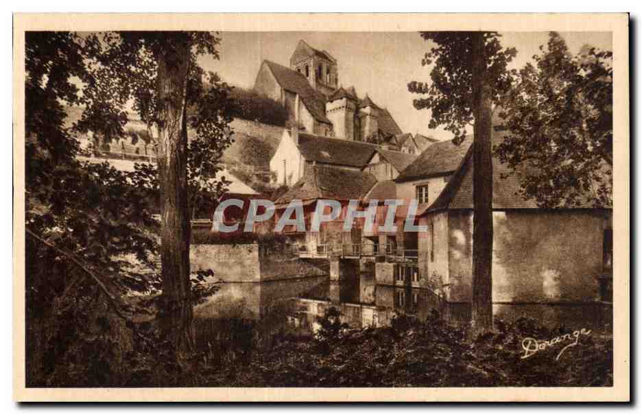La Roche Posay - L Eglise et le Moulin sur la Creuse - CPA
