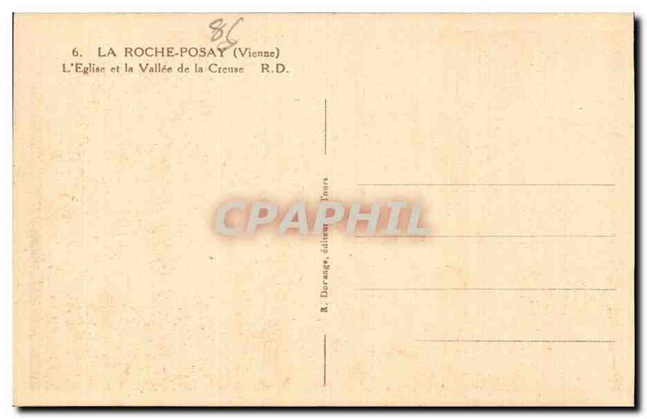 La Roche Posay - L Eglise et la Vallee de la Creuse - CPA — Back
