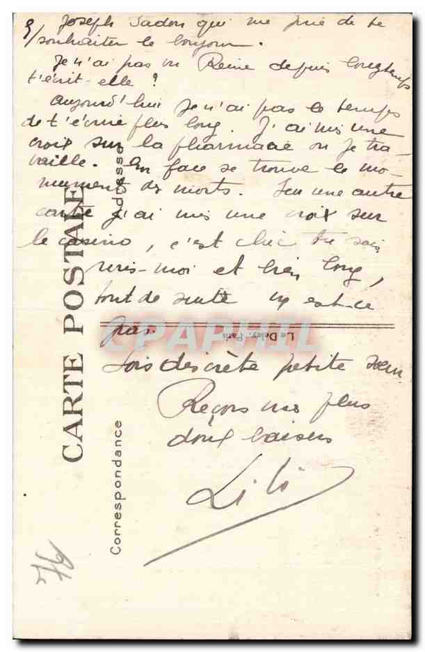 Le Havre - Place Gambetta et Rue de Paris - CPA — Rückseite