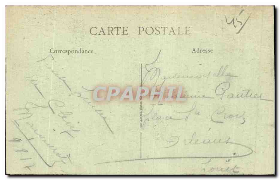 CPA Clery Tombeau de Louis XI et chaire Louis XIII — Rückseite