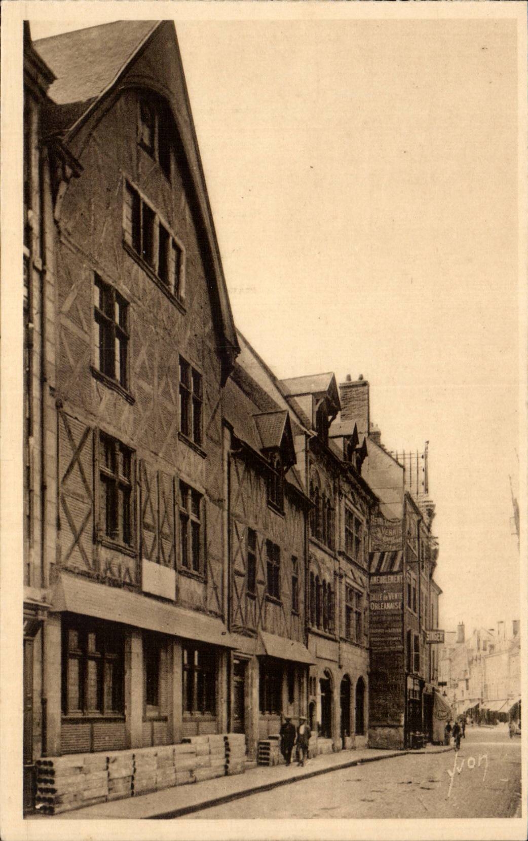 CPA Orleans La rue du Tabour Jeanne d arc