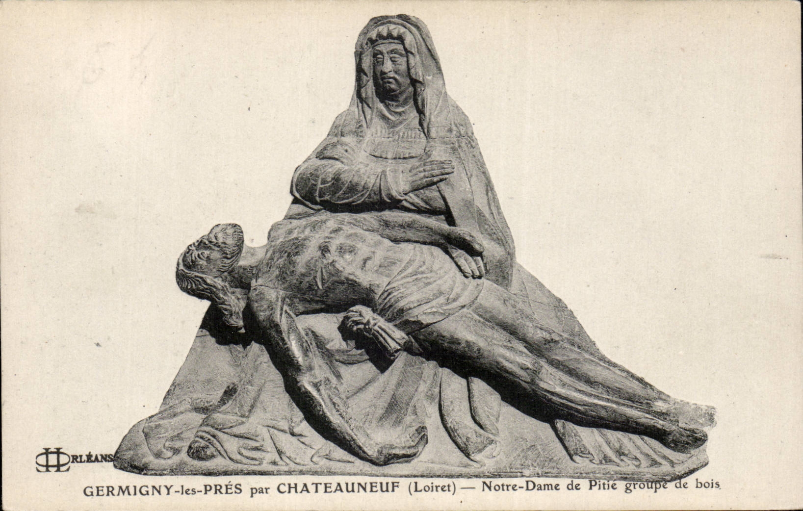 CPA Germigny les Pres par Chateauneuf Notre Dame de Pitie grouped e bois