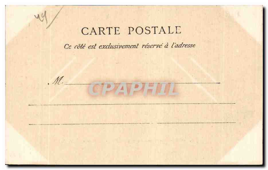 CPA Angers Place du ralliement La poste — Rückseite