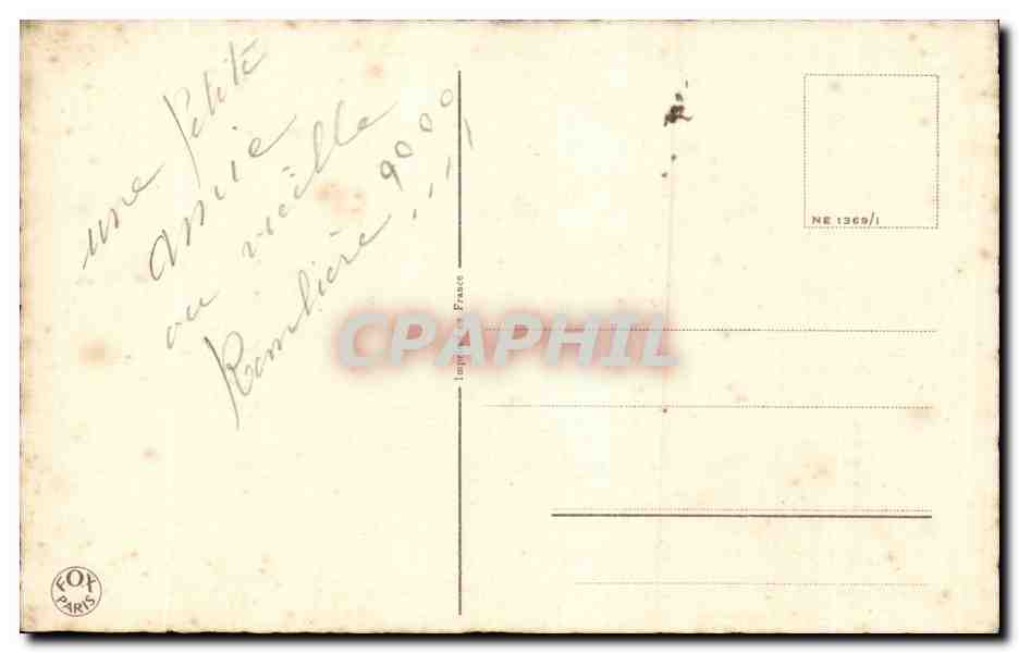 CPA Fantaisie Poissons Automobile — Rückseite