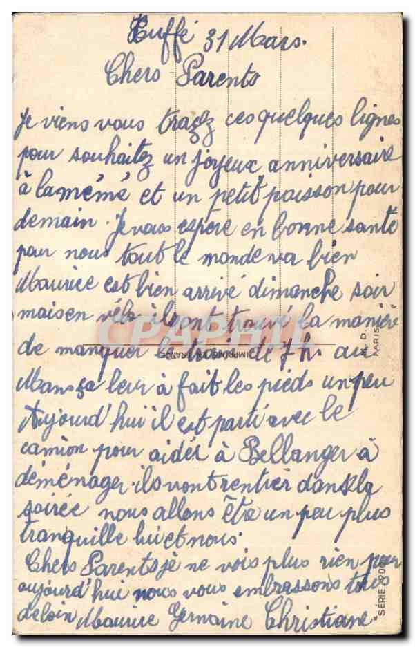 CPA Fantaisie Poisson 1er avril Enfant Peche Paques Easter — Rückseite